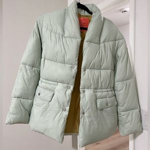 J Crew Signature Puffer Mint Green